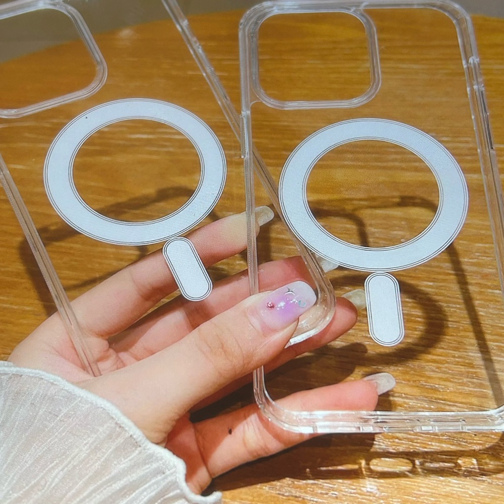 Apple Transparent Magnetic Phone Case